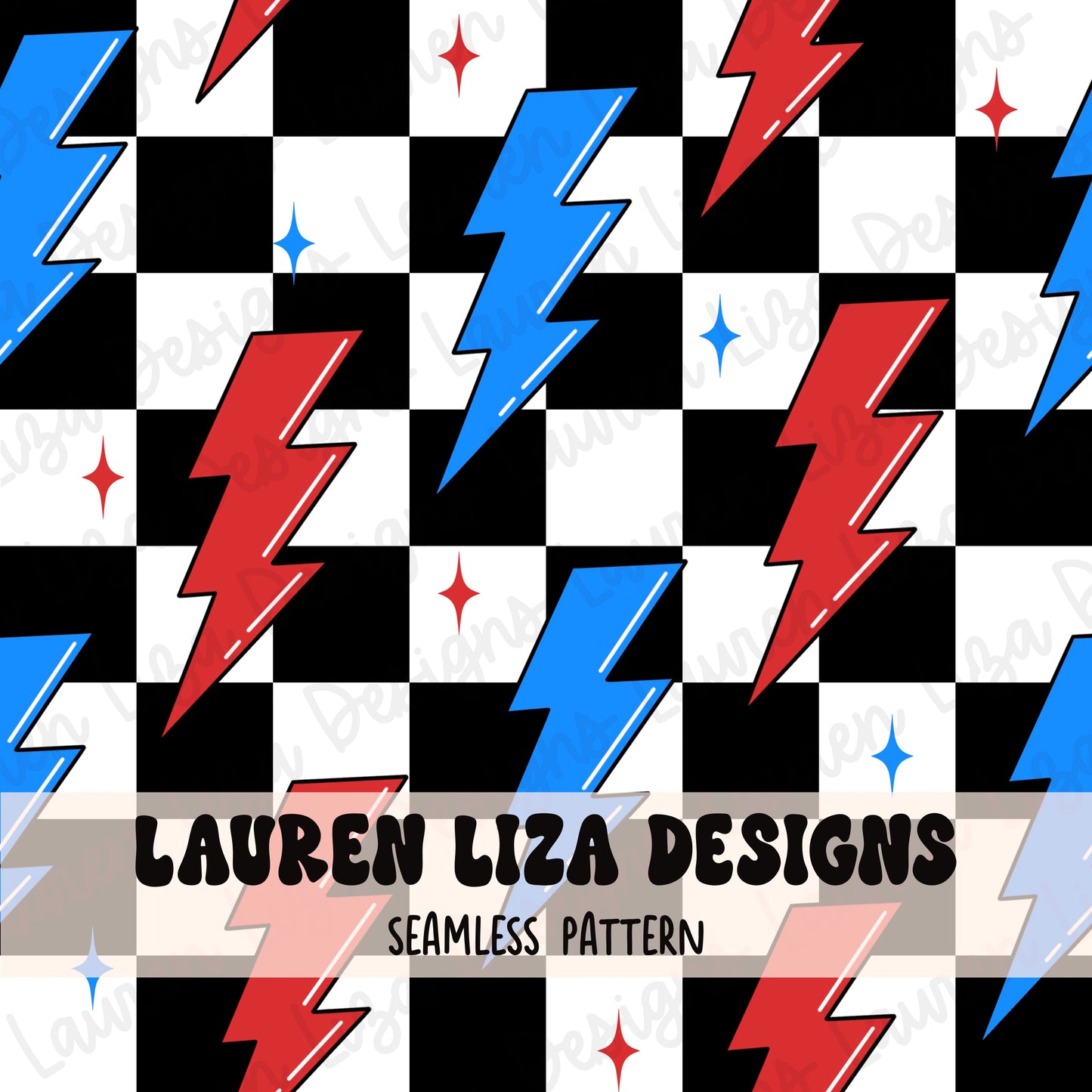 4th of July Lightning Bolts