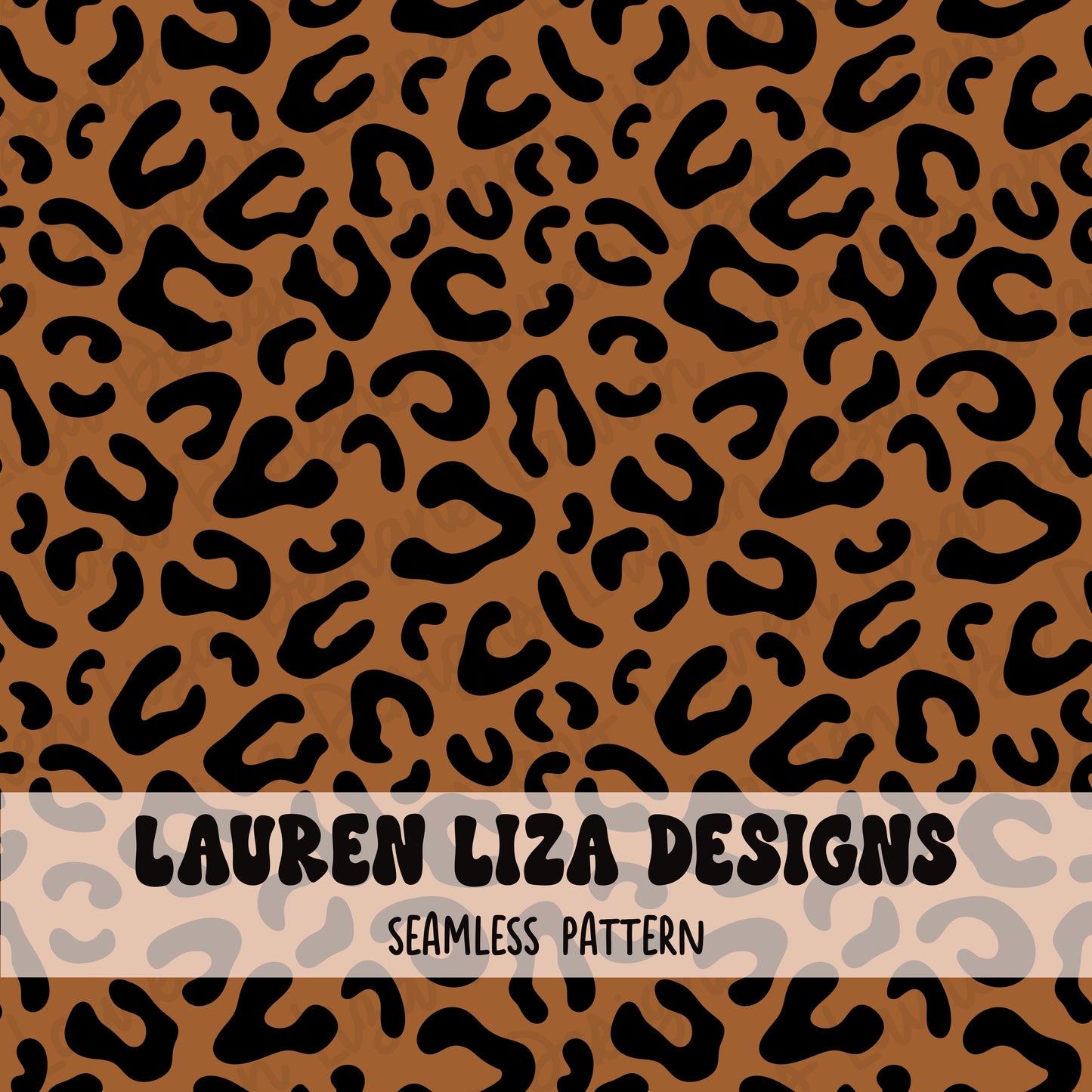 Brown Leopard Print