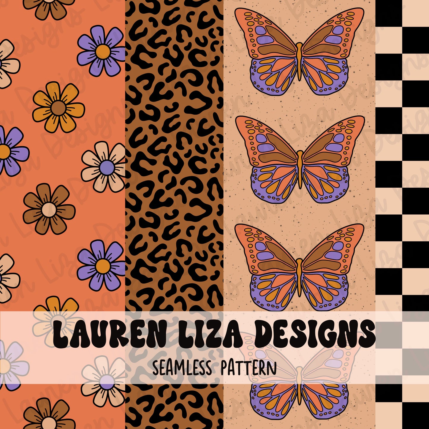 LIMITED Butterfly Leopard Stripes