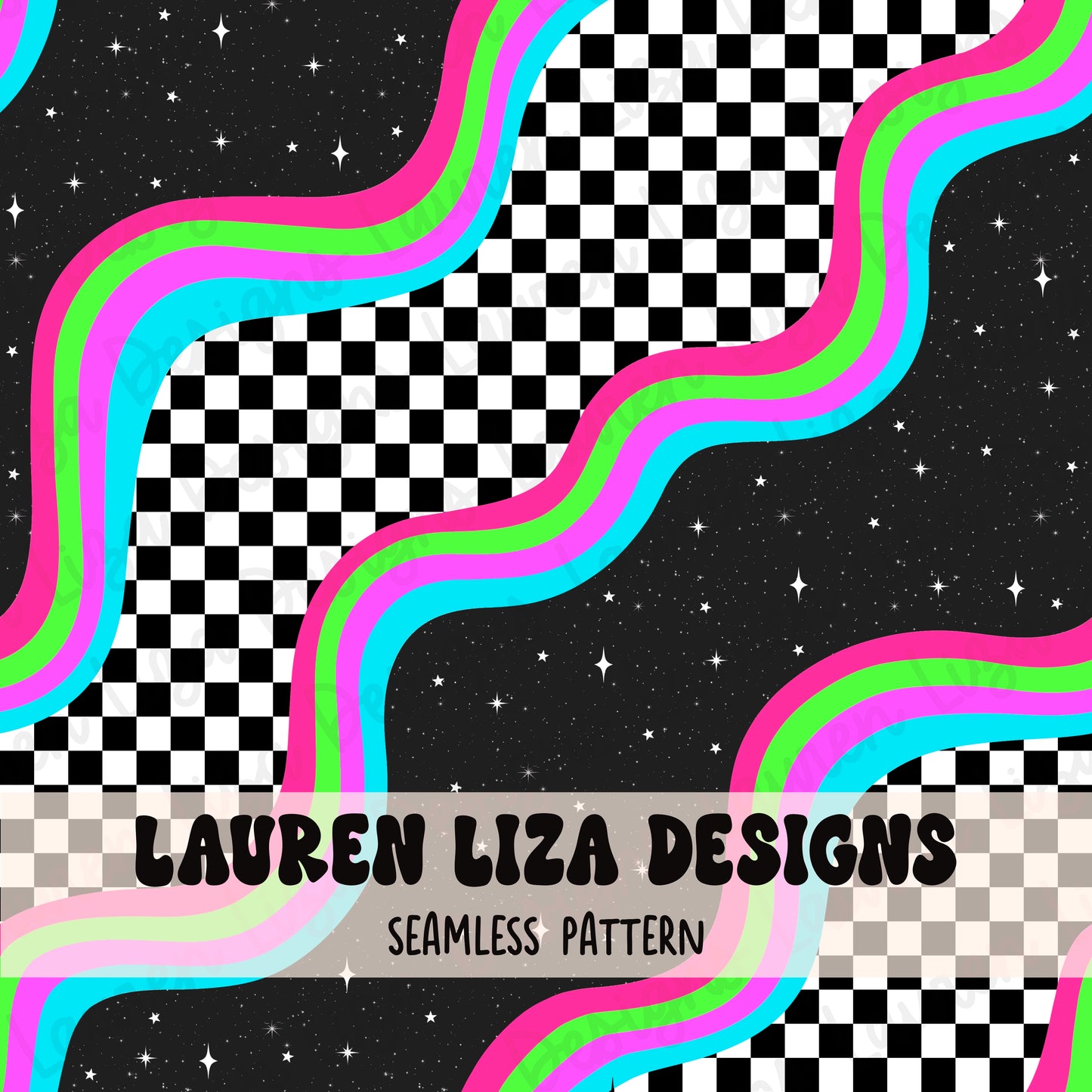 Retro Galaxy Checkers