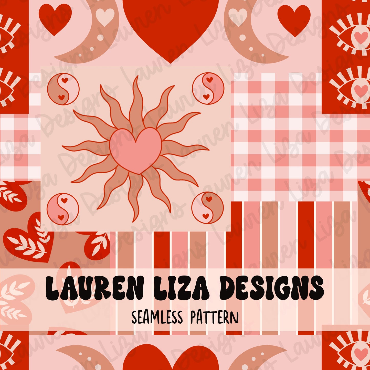 Celestial Valentines Day Patchwork