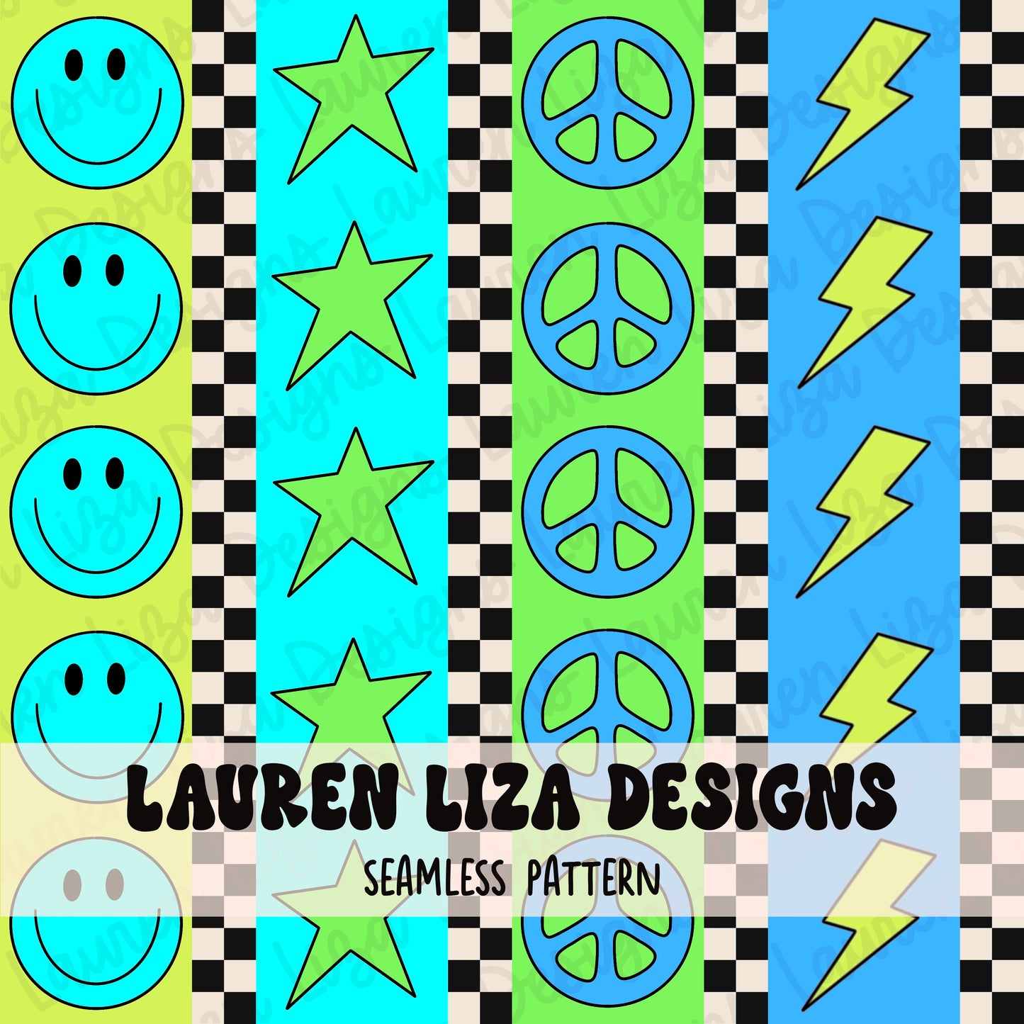 Checkered Retro Stripes for Boys 2