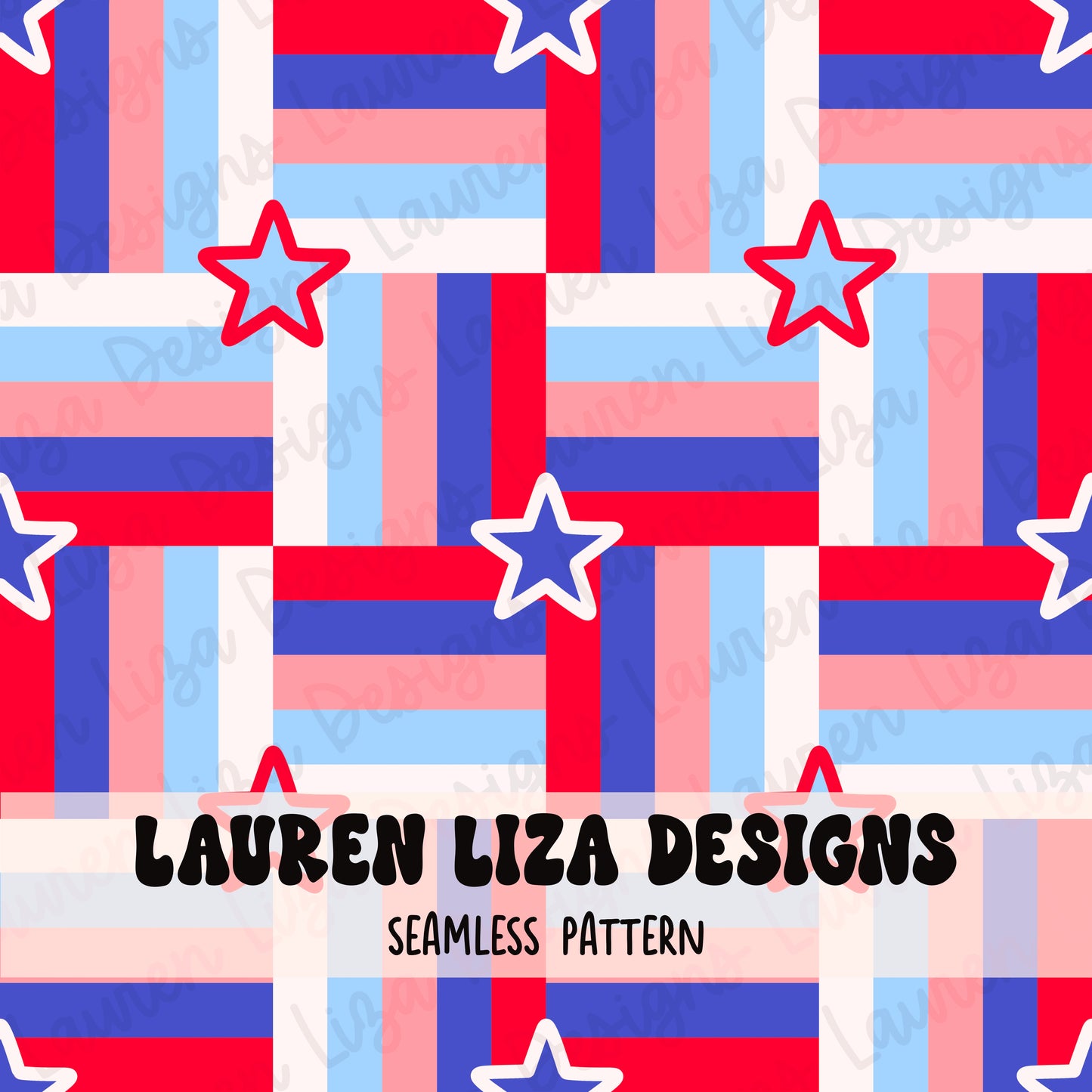 LIMITED Criss Cross Patchwork 3 - 4th of July
