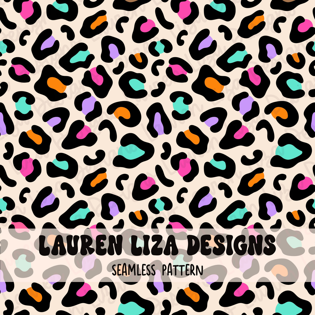 Girly Leopard (Coordinates with Girly Wavy Stripes)