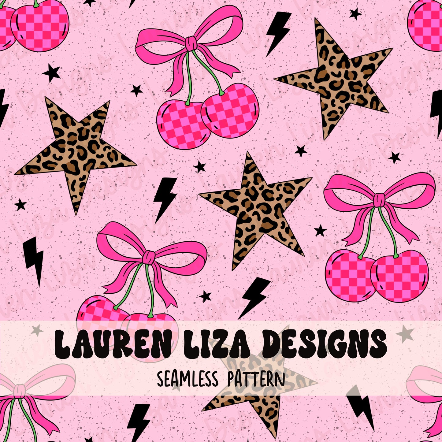 Hot Pink Checker Cherries