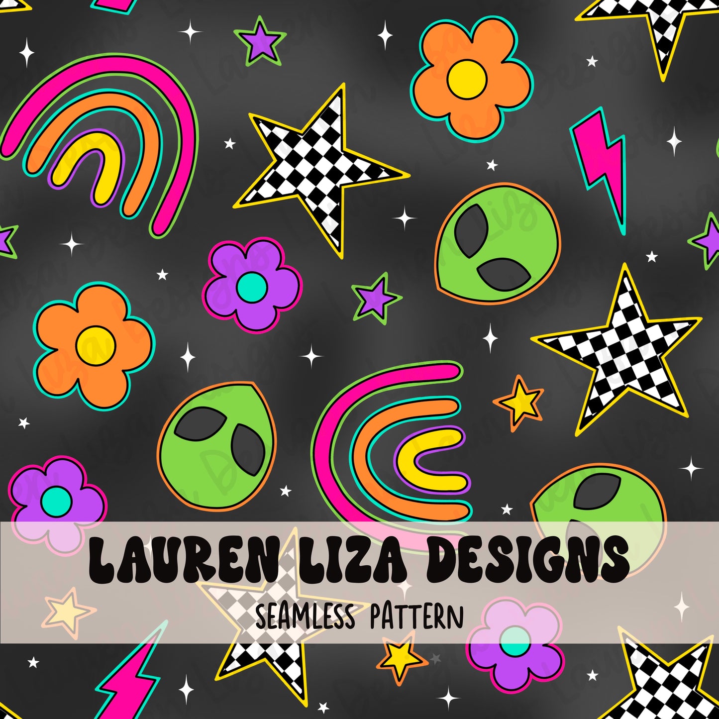 Retro Neon Elements