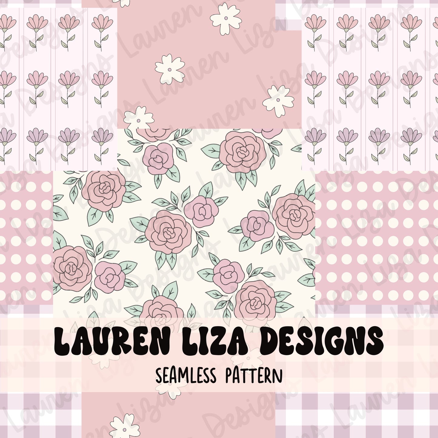 Pink Vintage Patchwork