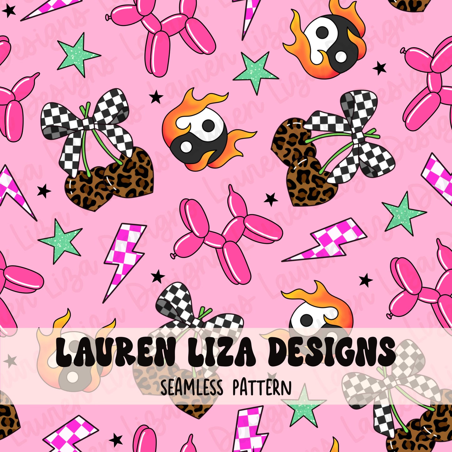 LIMITED - Retro Leopard Cherry Bows