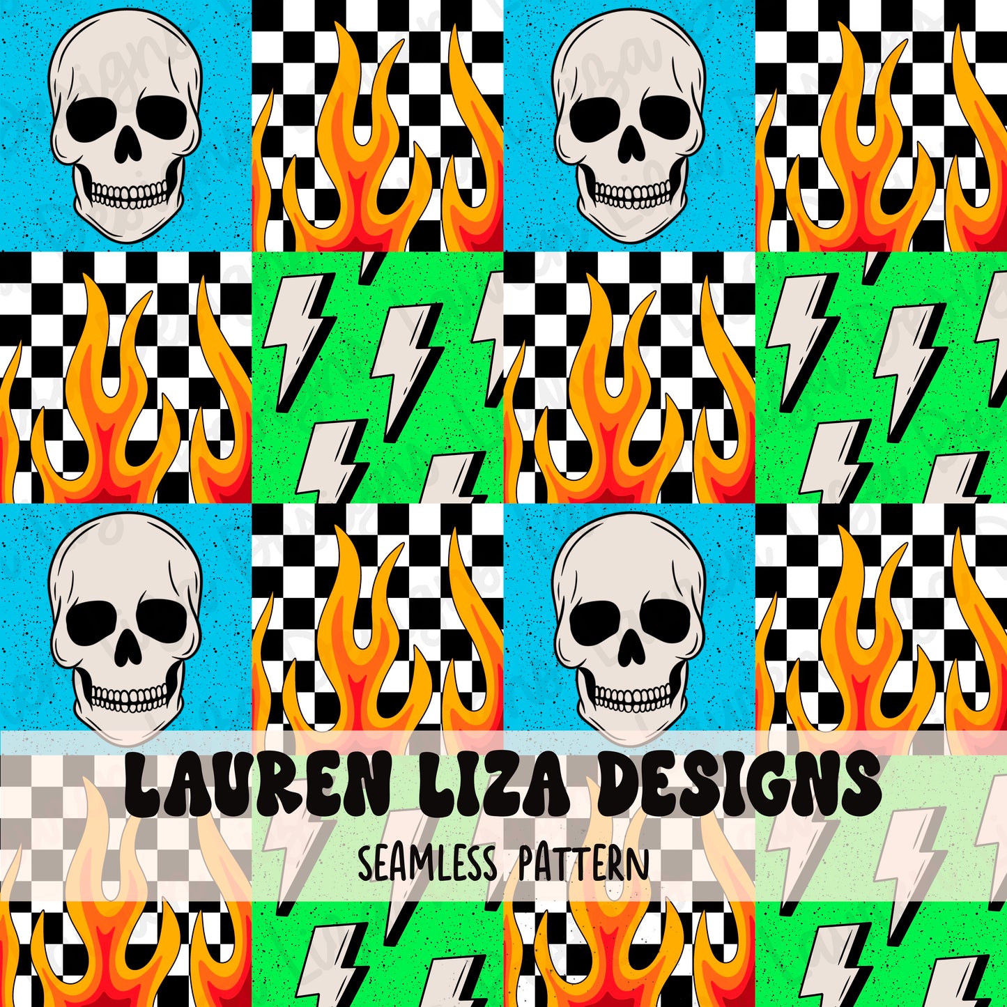 LIMITED - Skulls Checkers for Boys