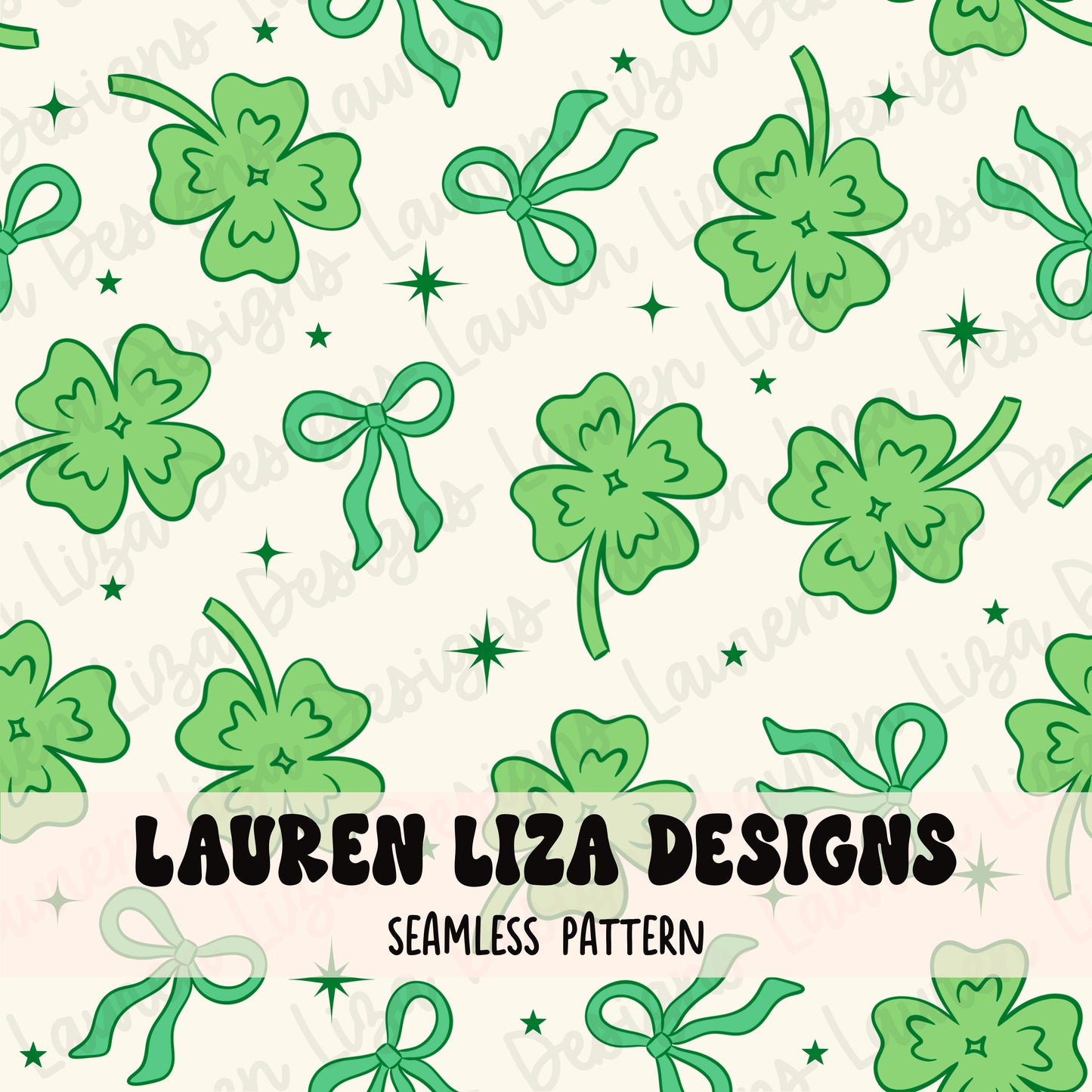 St Patricks Day Clovers and Bows
