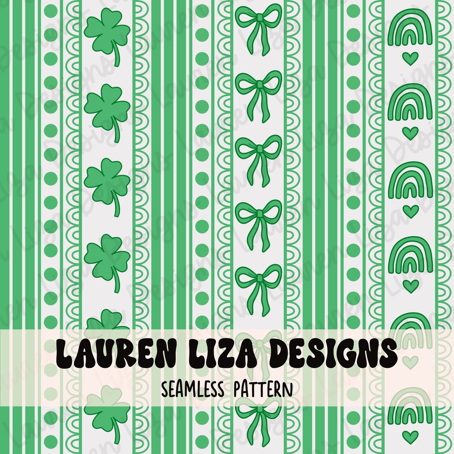 St Patricks Day Stripes - Green