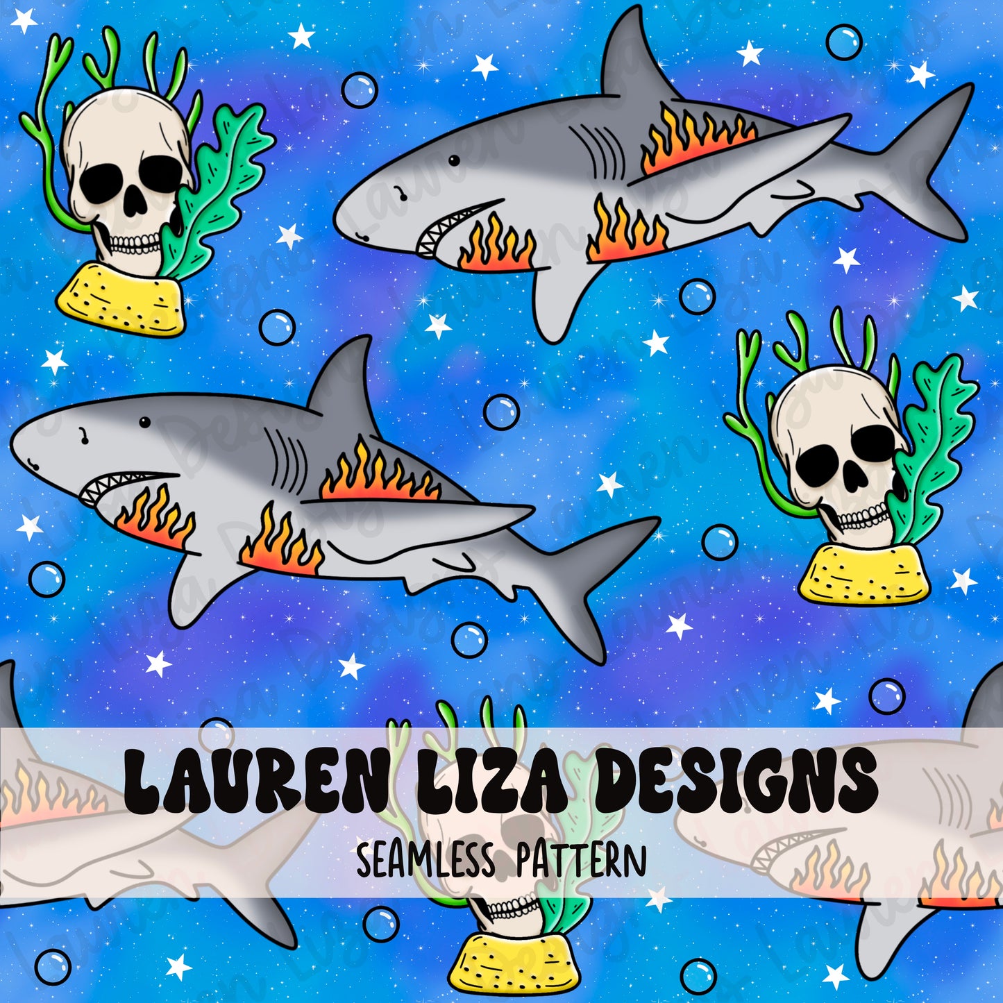 SEMI LIMITED - Tattoo Style Sharks
