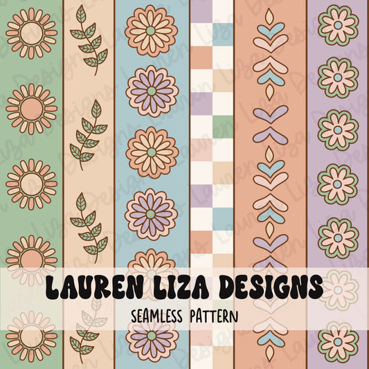 Boho Patchwork Stripes - Spring, 2