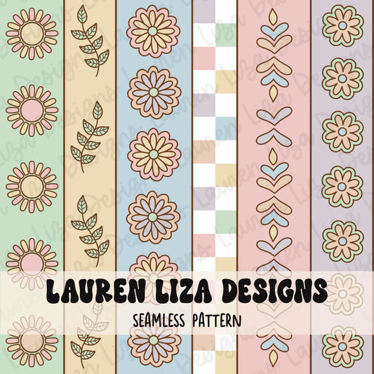 Boho Patchwork Stripes - Spring, 3