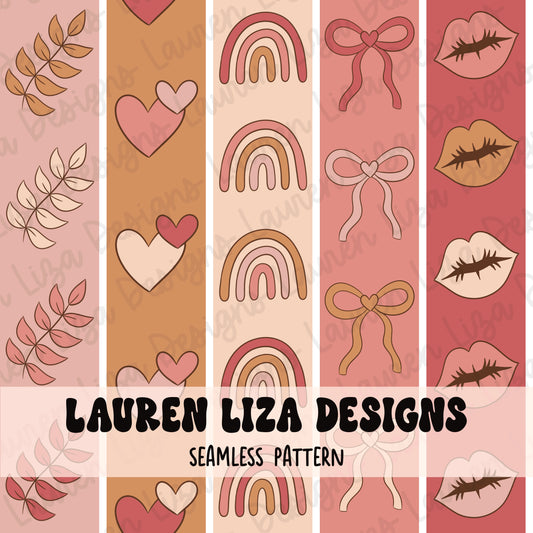 LIMITED - Boho Valentines Day Stripes