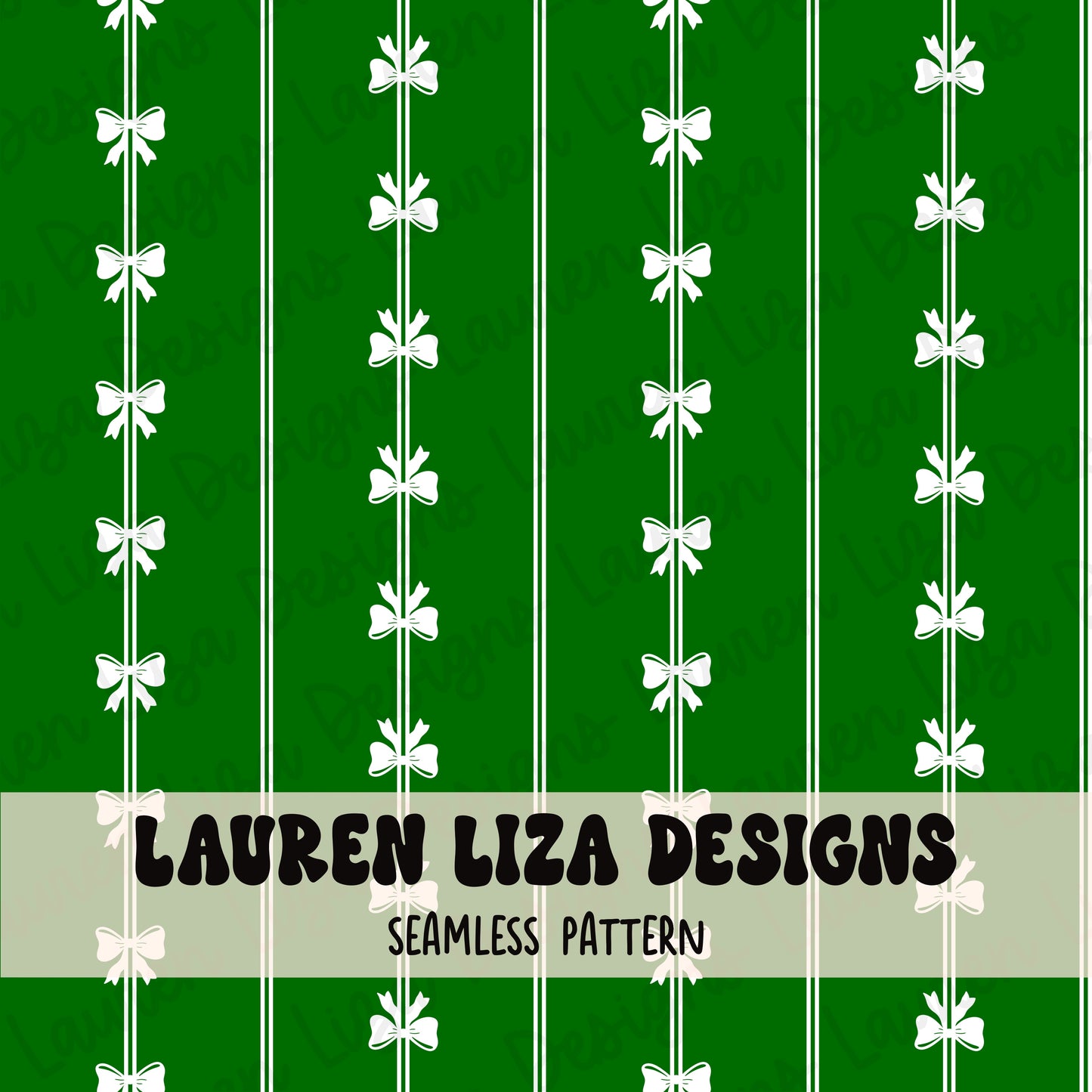 Bow Stripes - Green
