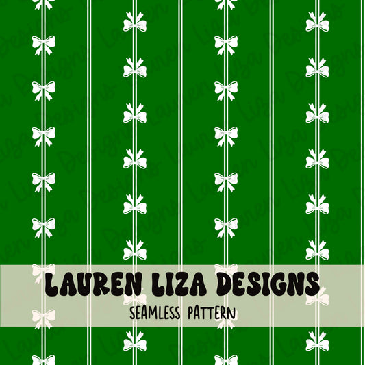 Bow Stripes - Green