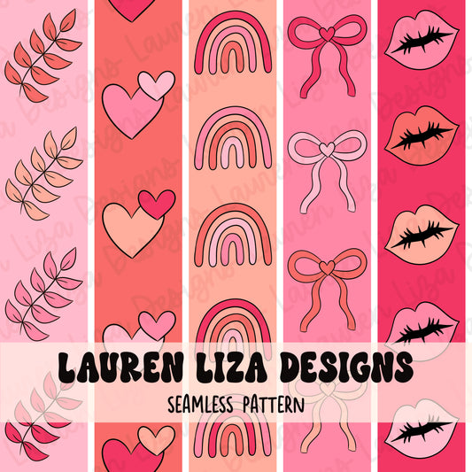 LIMITED - Bright Valentines Day Stripes