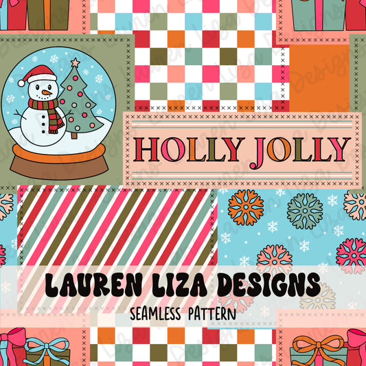 Christmas Patchwork with Snowglobe