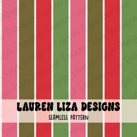 Coordinating Christmas Stripes
