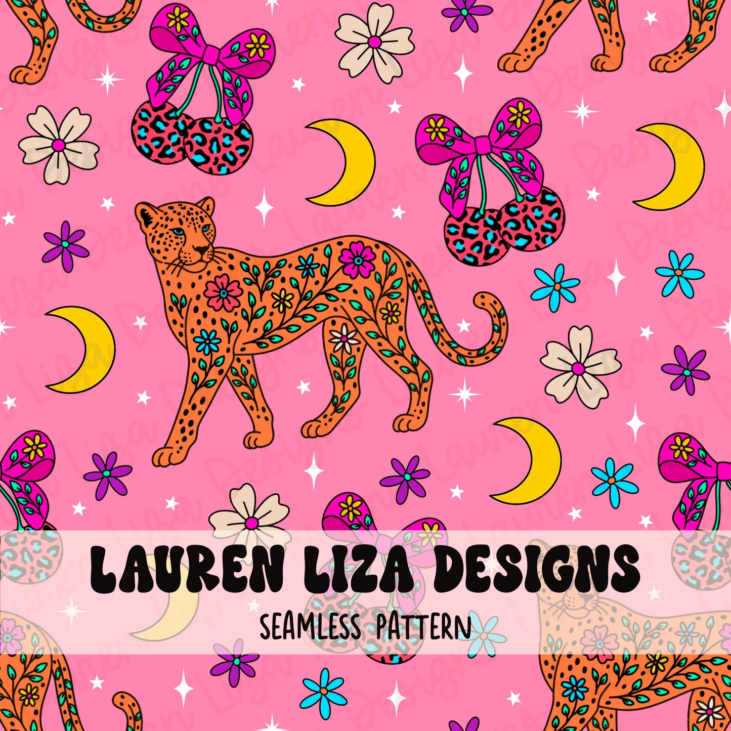 Floral Cheetah