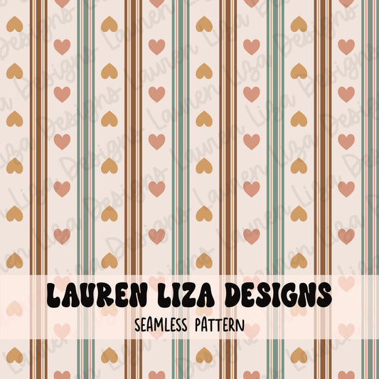 Heart Stripes - Boho