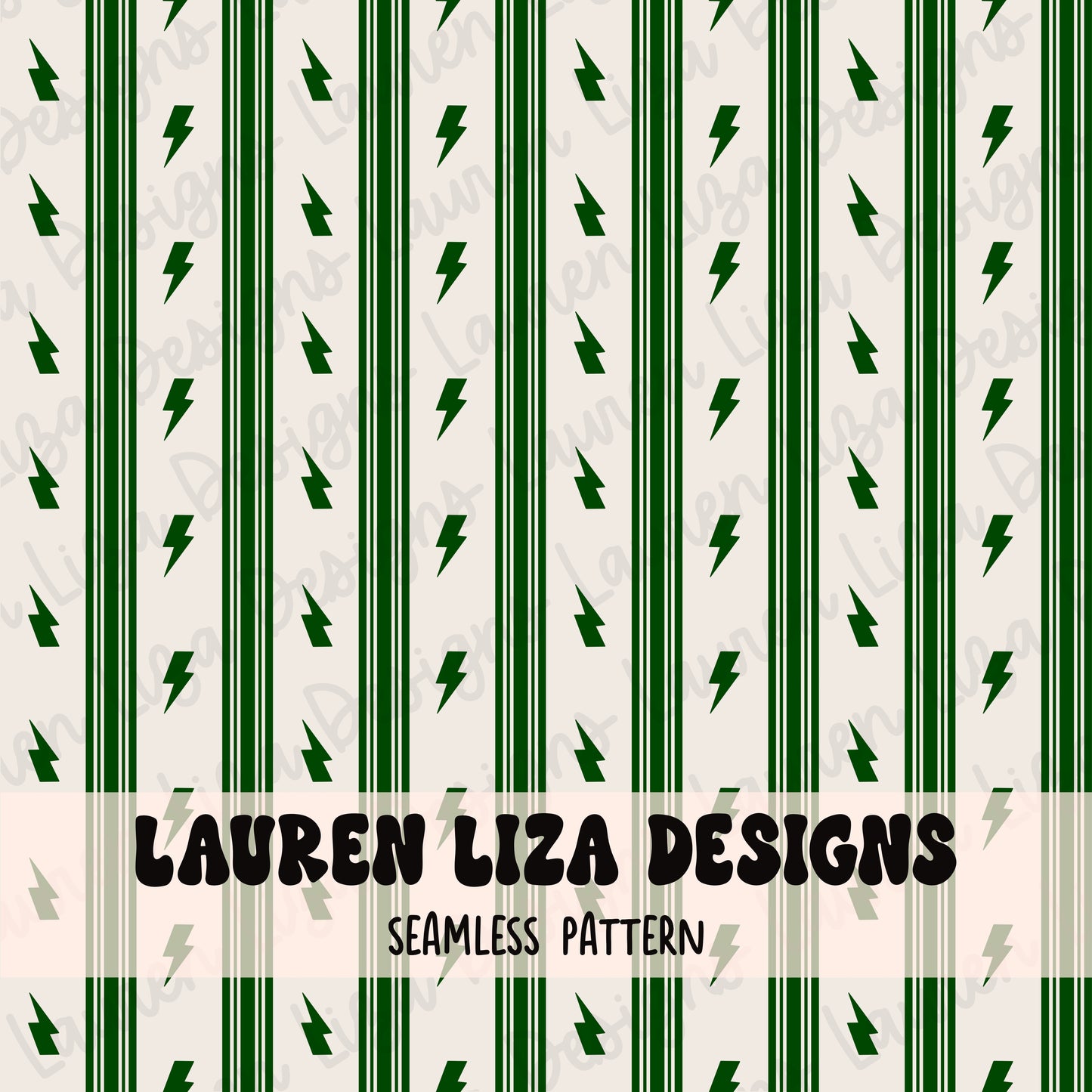 Lightning Stripes - Green