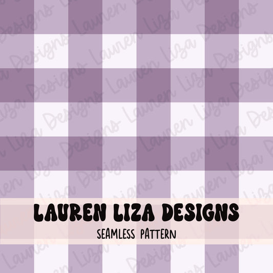 Muted Purple Gingham (Coordinate for Patchwork Ghost)