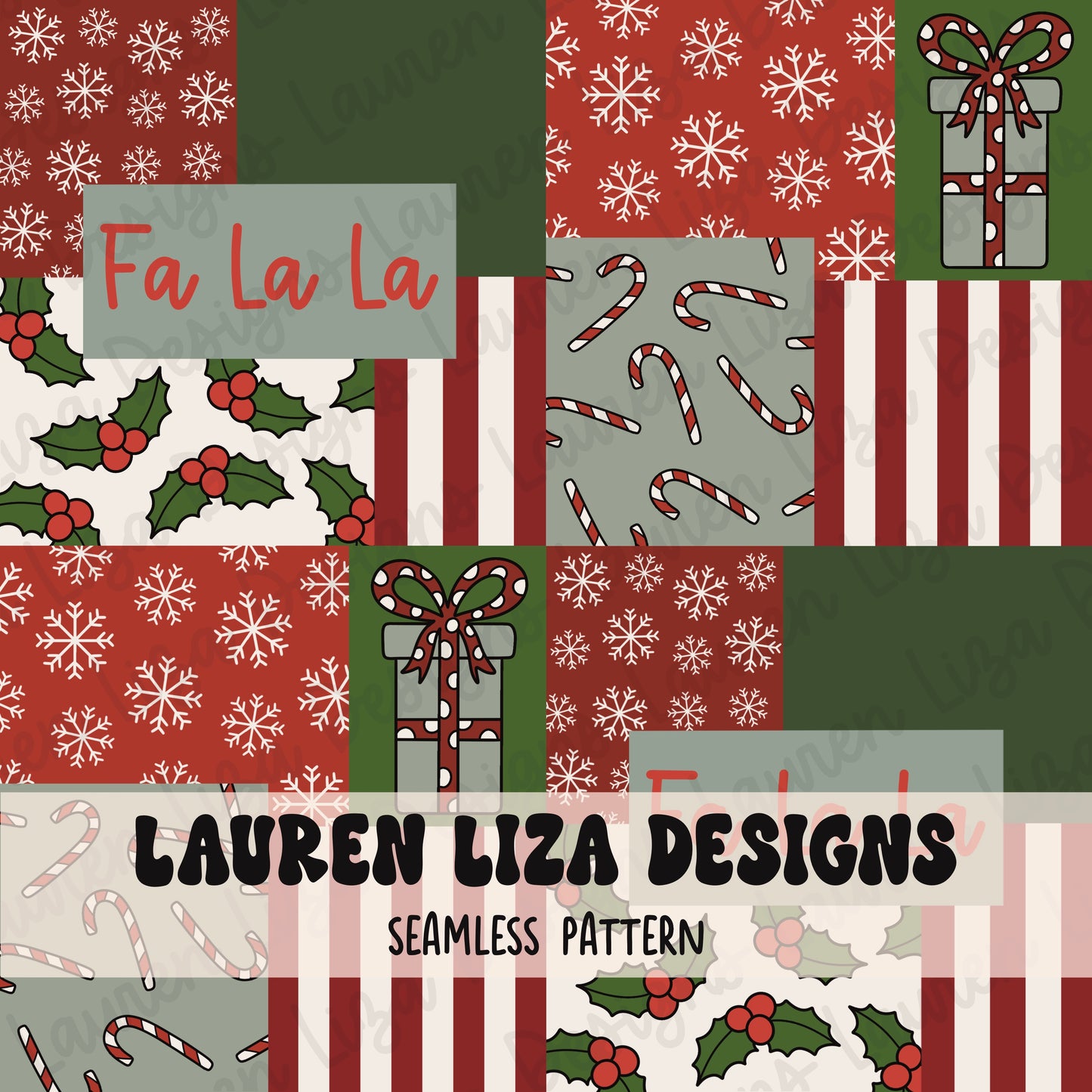 Patchwork Christmas Fa La La