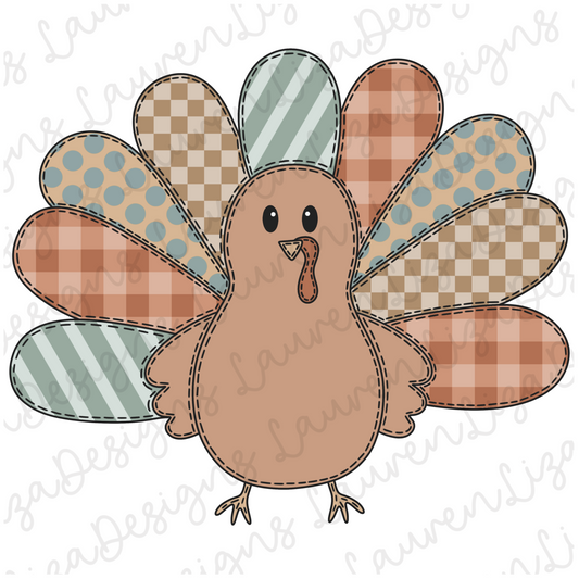 Patchwork Turkey Pattern Lauren Liza Designs