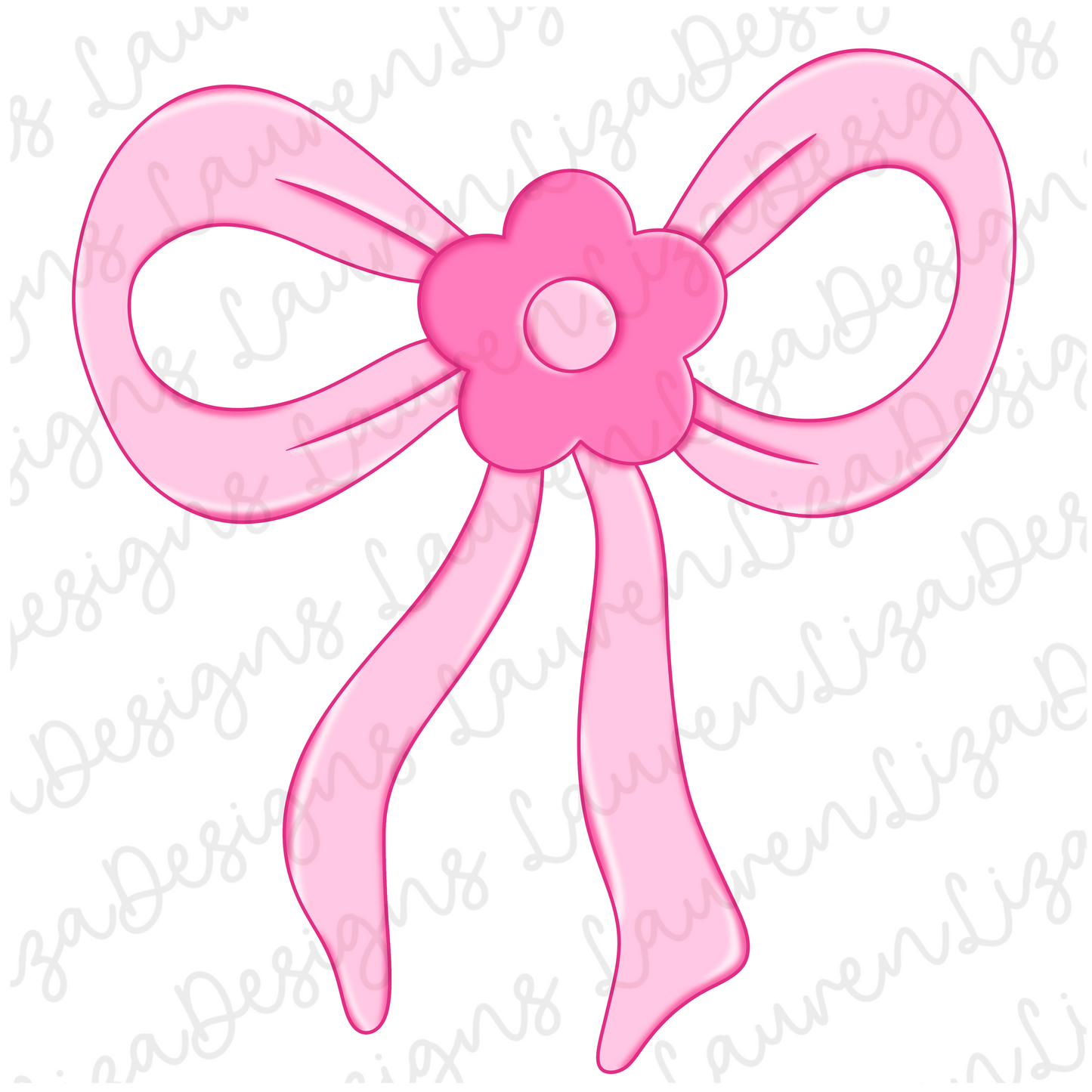 Daisy Bow, Pink PNG