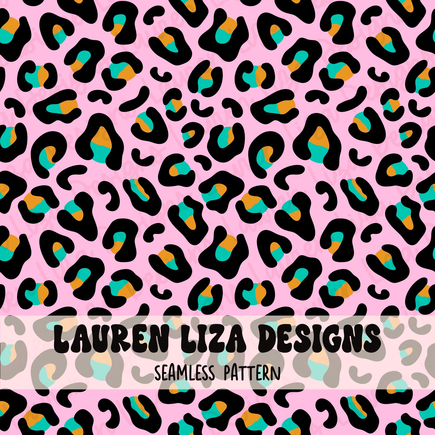 Colorful Leopard Print - Coordinates with Leopard Print Cherries