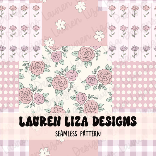Pink Vintage Patchwork