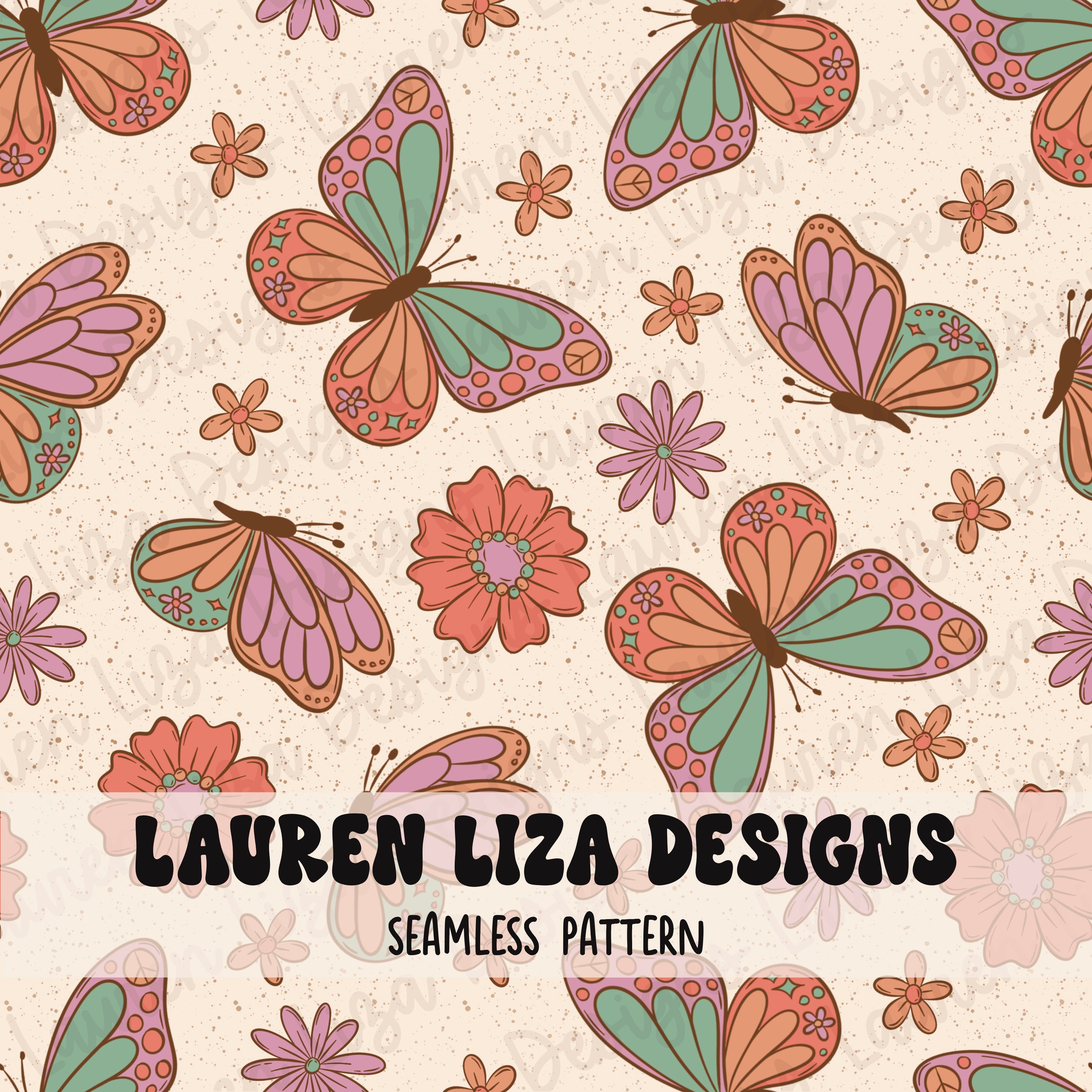 Lauren Ritz Designs Retro Butterflies – Lauren Liza Designs