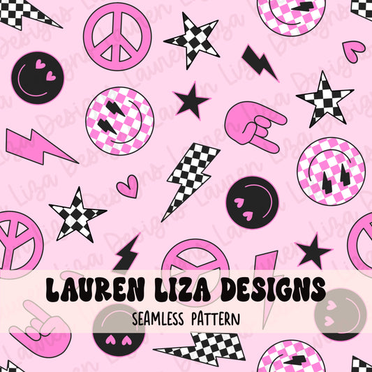Pink Retro Elements