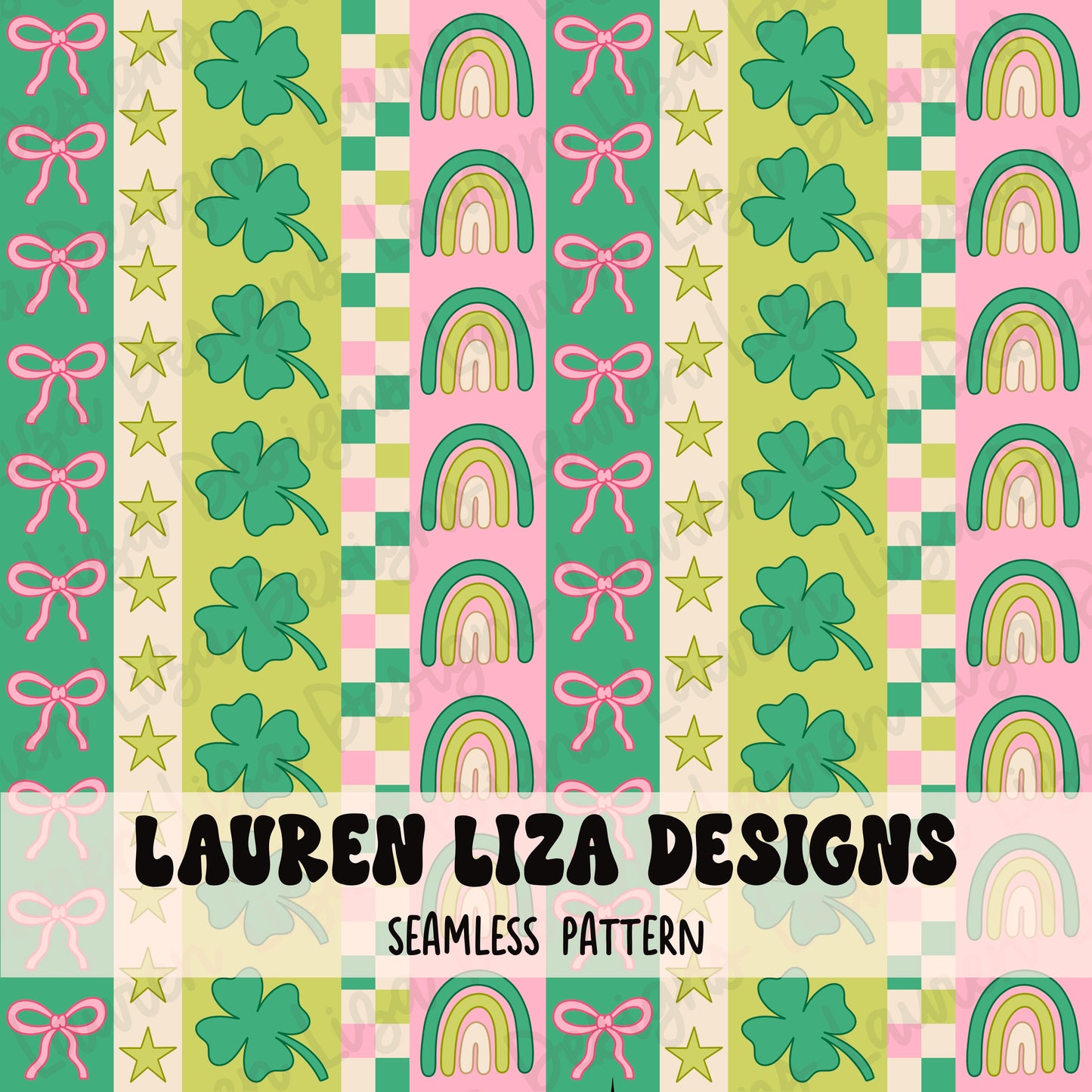 St Patricks Day Retro Stripes