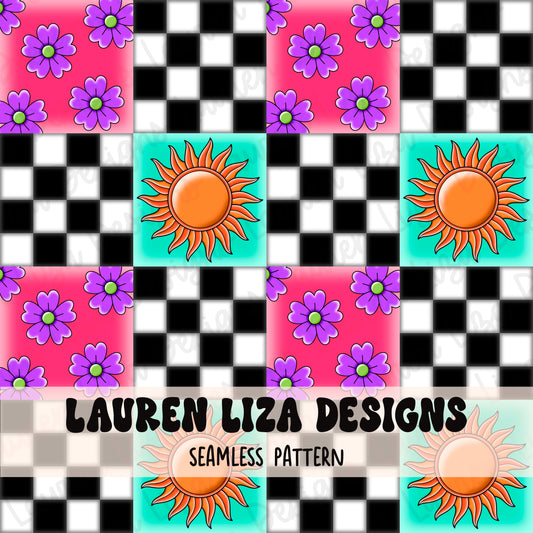 Tattoo Retro Checkers