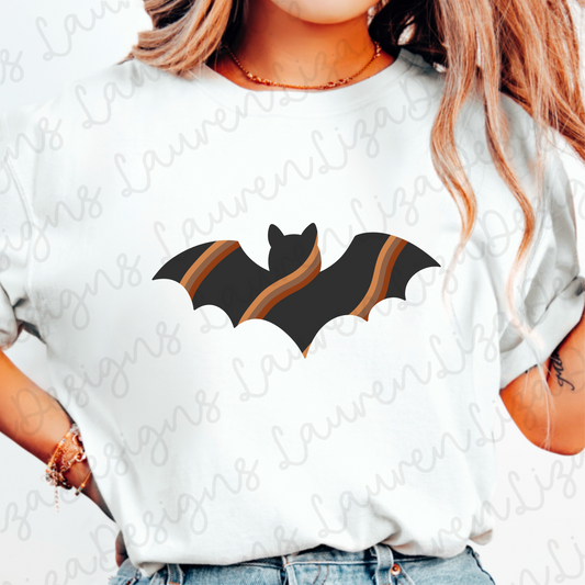 Bat with Wavy Stripes PNG (Coordinates with Bats on Wavy Stripes)